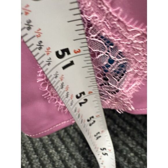 Victoria’s Secret Pink Satin Lace Slip Dress Nightgown Small Maxi Lingerie 🌸 - Picture 11 of 14